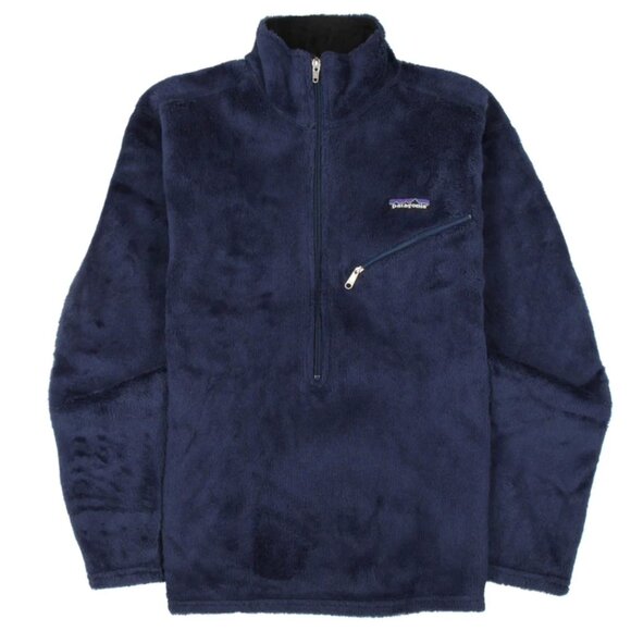 Patagonia Jackets & Blazers - Vintage Made in USA Patagonia R2 Regulator Navy Blue Deep Pile Fleece, Size XXL